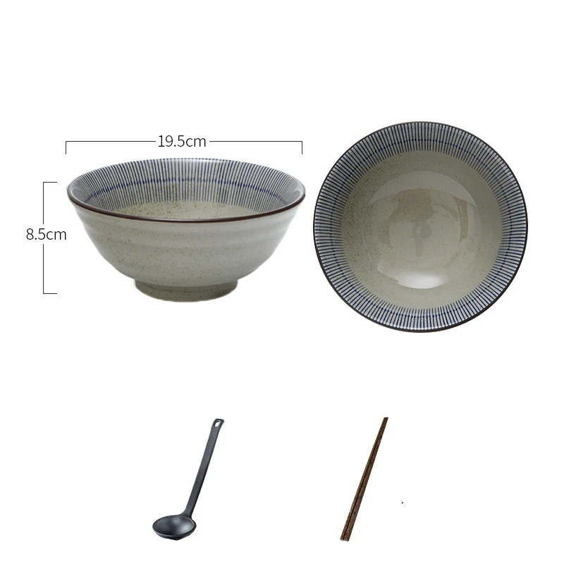 Large Commercial Japanese Ceramic Ramen Bowl Perfect for Restaurants Generous Portions and Keeping Food Hot — photo 11