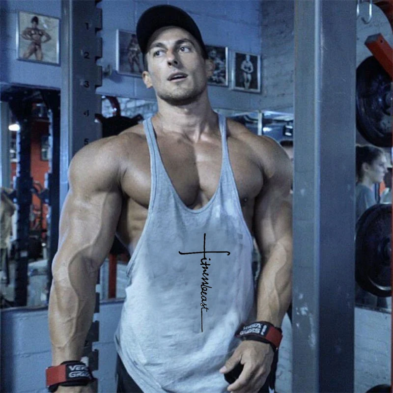 Title 15, Mens Thin Strap Fitness Vest Loose Sports Top....