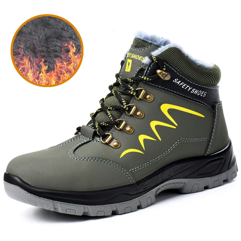 Men's Summer Breathable Labor Insurance Shoes, Smelly Steel Toe Cap, Pierced Design, Casual Lightweight Wear-Resistant W — photo 3