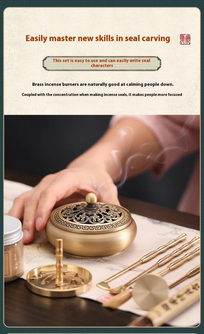 Title 3, Brass Incense Burner Channel Suit for home use....