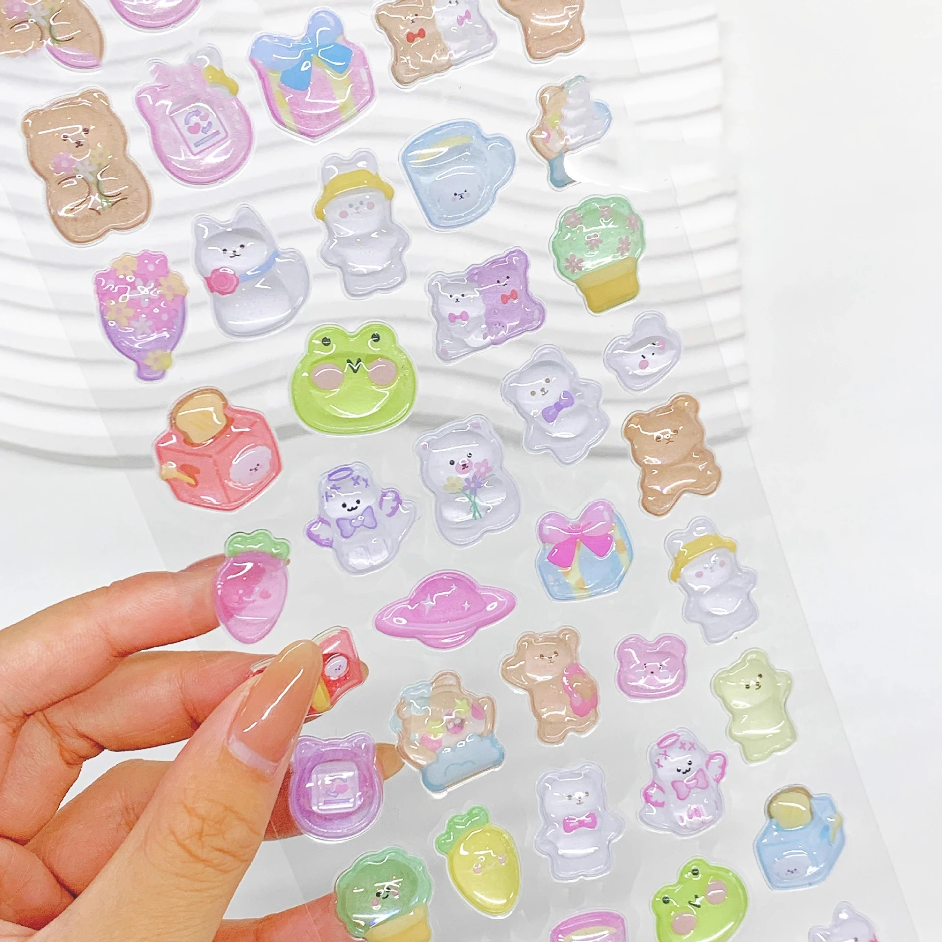 Inamazy3D The Hokey Pokey 3D Relief Stickers DIY Phone Case. Decorate your phone case with cartoon designs and create a — photo 4