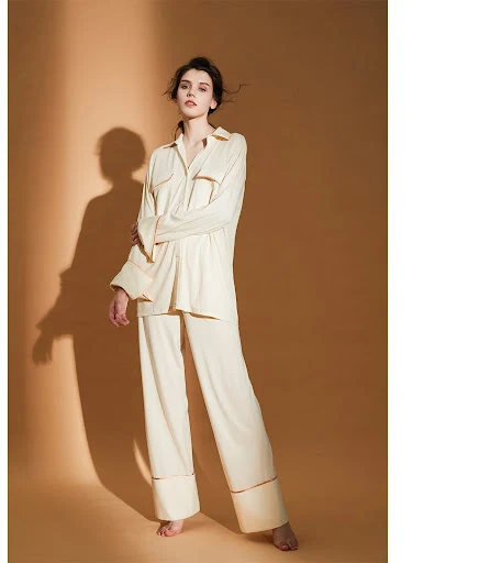 Title 5, TL Pure Cotton Loose Long Sleeve Pajamas
