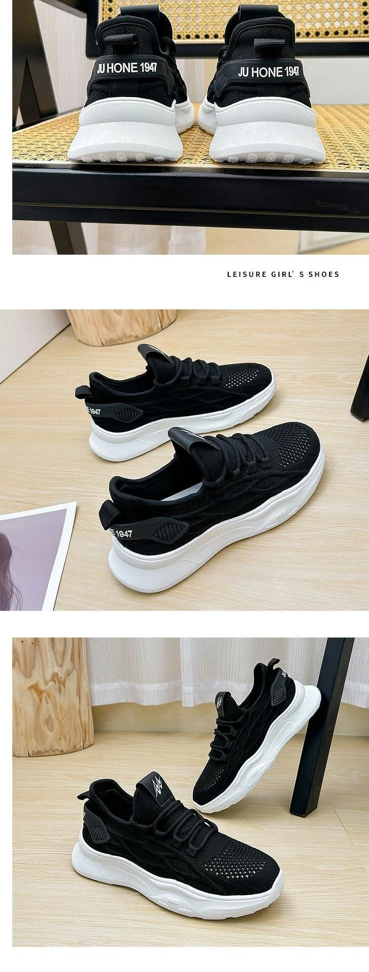 Zomerse dames ademende sneakers voor studenten, casual schoenen voor vrouwen, ideaal voor dagelijks gebruik en vrije tijd. — foto 9
