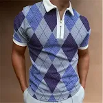 Geometric Printed Summer Men's Short-sleeved T-shirt Stay Cool and Stylish in the Heat Comfortable and Breathable Fabric — photo 10