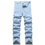 Fashionable and exquisite embroidered men's jeans. Experience exceptional comfort and style with these unique jeans, per — photo 16