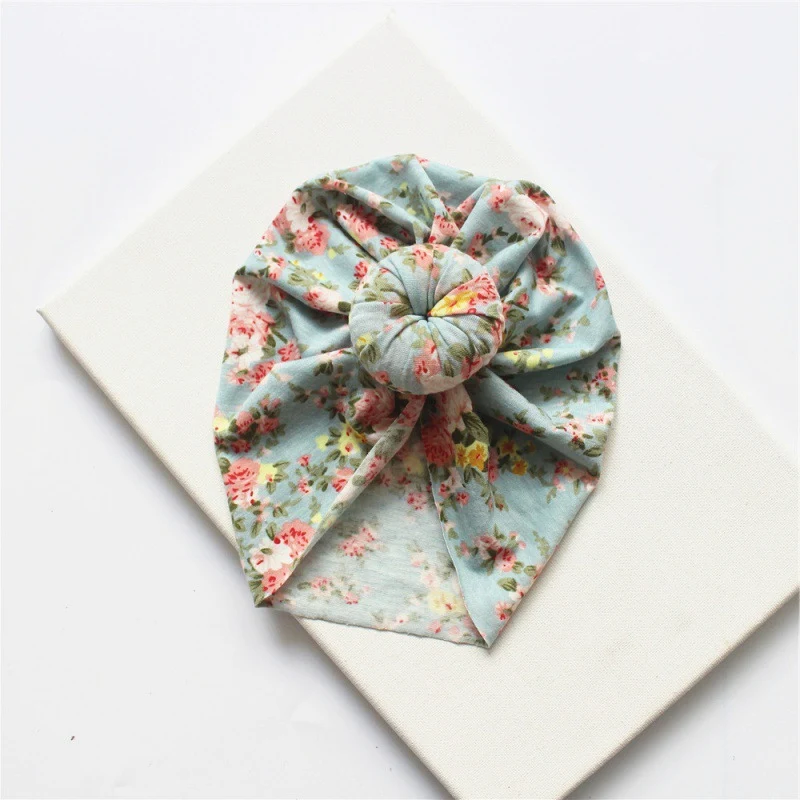 Bloemenprint Turban Hoed Elegante Zonnebescherming voor Dames Boho Stijl Perfect voor Elke Gelegenheid Comfortabel en Modieus Ontwerp — foto 1