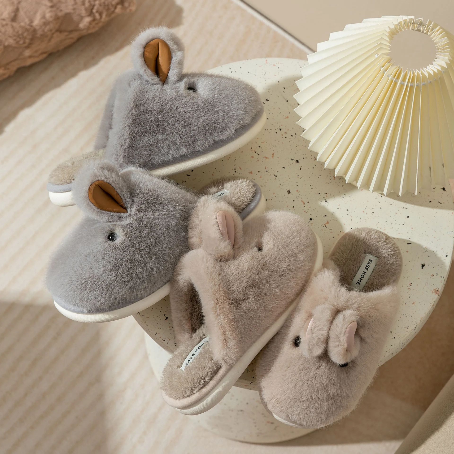 Cute Cartoon Baotou Men's Household Cotton Slippers, comfortable and soft, perfect for home use, featuring a playful and — photo 5