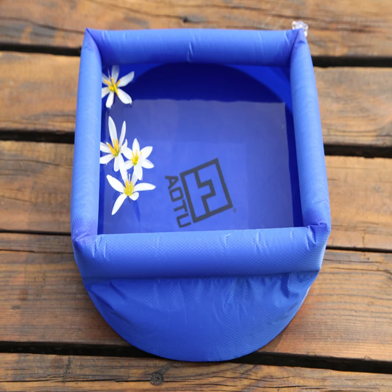 Camping Concave-Convex Outdoor Folding Washbasin Bucket Portable Compact Wash Bowl Great for Hiking Fishing Durable and — photo 3