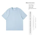 Loose Cotton Double Yarn Solid Color Half Sleeve Bottoming Shirt. A comfortable and versatile base layer for everyday we — photo 11