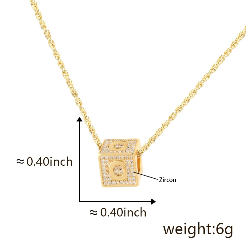 Colar de pingente com 26 letras do alfabeto inglês, joia de moda feminina, presente personalizado, acessório elegante e versátil. — foto 18