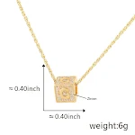 Colar de pingente com 26 letras do alfabeto inglês, joia de moda feminina, presente personalizado, acessório elegante e versátil. — foto 18