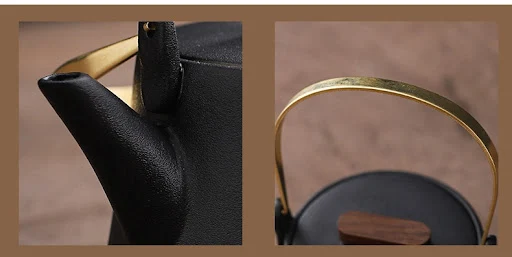 Title 5, Cultural Creative China-chic Handle Pot Tea Set...