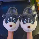 Dog slippers Dark grey