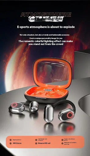 Title 4, Ear-Mounted Digital Display Binaural Sports Blu...