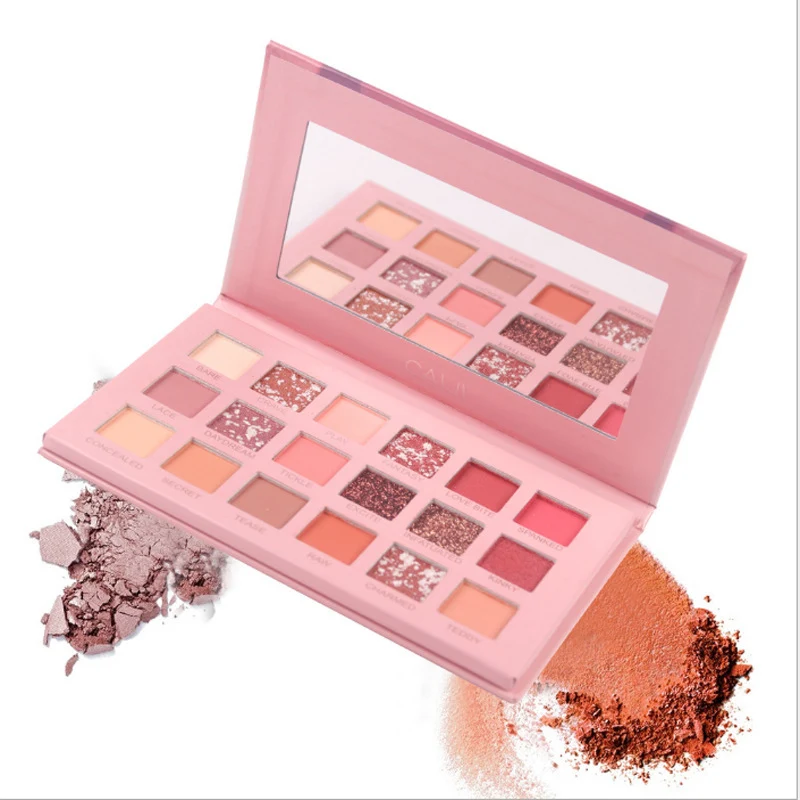 Paleta de Sombras Desert 18 Cores Nude Estilo Quente Perolado Maquiagem Olhos Look Deserto Sofisticado e Duradouro — foto 4