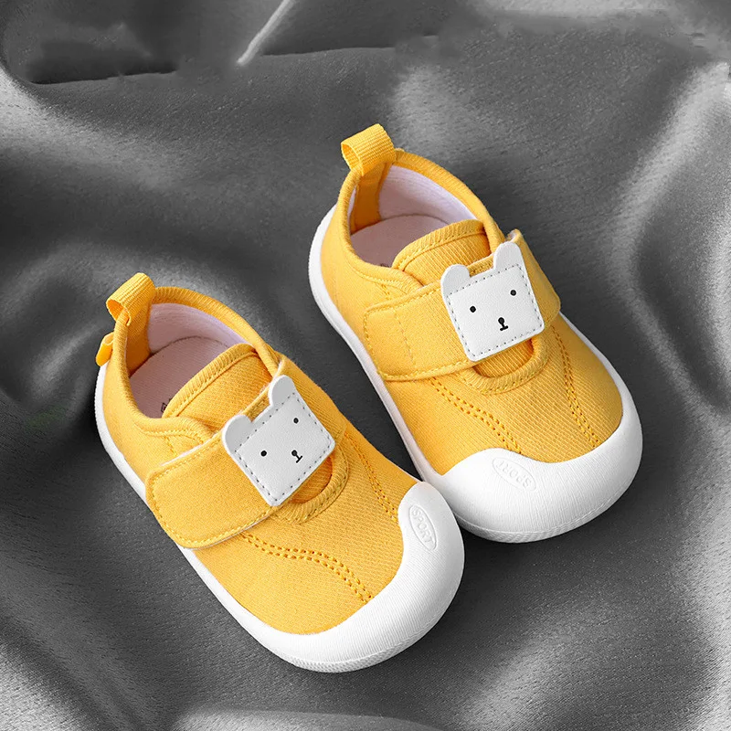 Kleinkinderschuhe Jungen und Babys Frühling und Herbst Weiche Sohle Mädchen Baumwolle Atmungsaktive Schuhe — foto 3