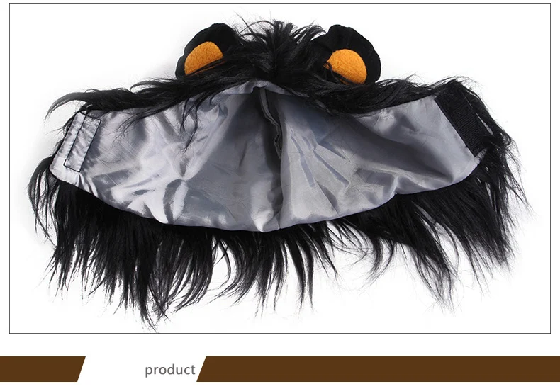Title 2, Pet Cat Headgear Wig Hat, Funny Cat Dress Up, P...