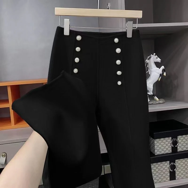 Title 7, Pantalones Casuales de Lana para Mujer Comodida...