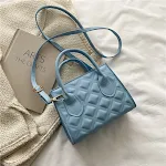 Bolso de mano de un solo hombro con relieve de textura a juego con diamantes para mujer, versátil y elegante para cualquier ocasión. — foto 2