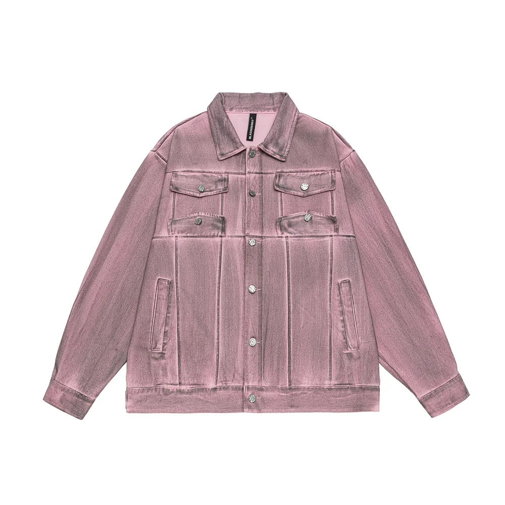 Title 21, Giacca denim uomo con effetto tie-dye sfumato, ...