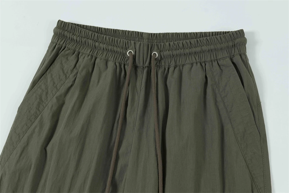Heren Paratrooper Broek Effen Kleur Los Casual Comfortabel Military Stijl Modern Ideaal voor Dagelijks Gebruik Relaxed Fit Duurzaam — foto 10