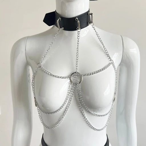 Title 12, Fashion Chain Leather Belly Band Conceals valua...