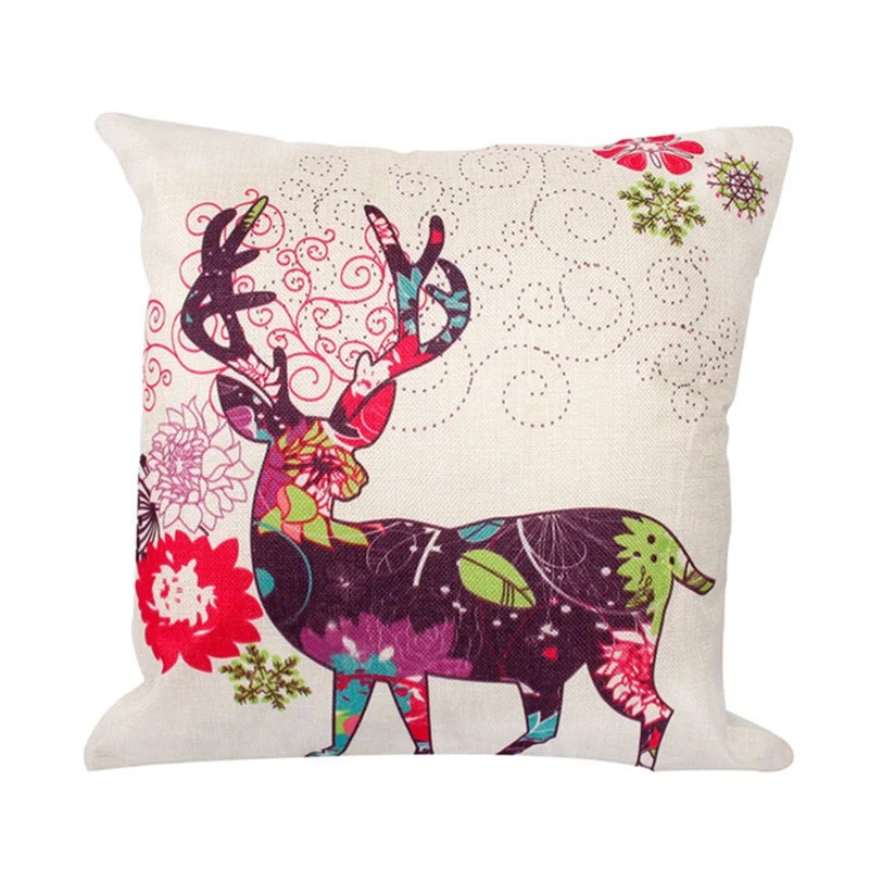 Capa de almofada de linho criativa de Natal para sofá, escritório e casa. Decore e relaxe com esta capa de travesseiro de sucesso. — foto 11