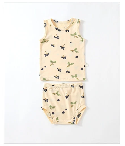 Title 8, Baby zomer vest pak katoen dun gespleten romper...