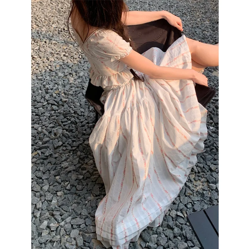 Conjunto de Vestido Longo de Primavera para Meninas, Cintura Alta, Confortável e Charmoso, Ideal para um Visual Moderno e Fresco na Primavera. — foto 9