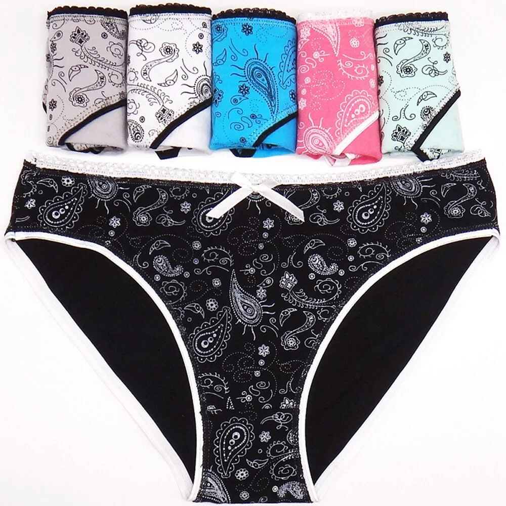 Title 1, Womens printed low-rise briefs, offering all-d...