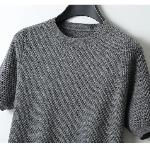 Title 6, Mens Round Neck Simple Solid Color Sweater – C...