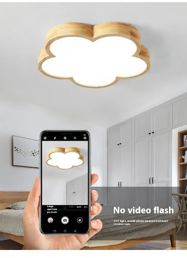 Title 9, Solid Wood Ceiling Lamp for Master Bedroom, Sim...