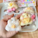 Brinquedo de descompressão de borracha macia TPR Hamster super macio e fofo Alívio do estresse com este adorável hamster. — foto 7