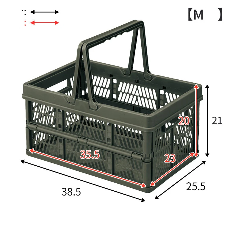 Title 5, Cesta Dobrável de Plástico para Casa Compacta e...