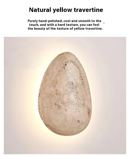 Title 11, Nordic Creative Wall Lamp Pebble Living Room Be...