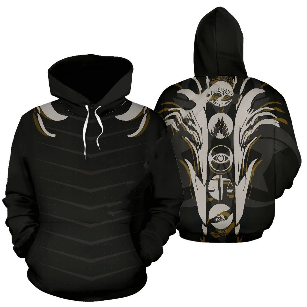 Cardigã grande com capuz e moletom 3D totalmente estampado. Conforto e estilo em uma peça, perfeito para um visual descontraído e moderno. — foto 2