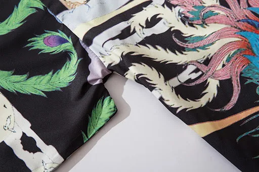 Title 7, Camisas folgadas com botões manga solta para ho...