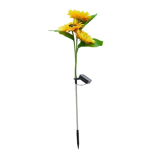 Title 4, Lâmpada Solar Girassol para Jardim Decoração Ex...
