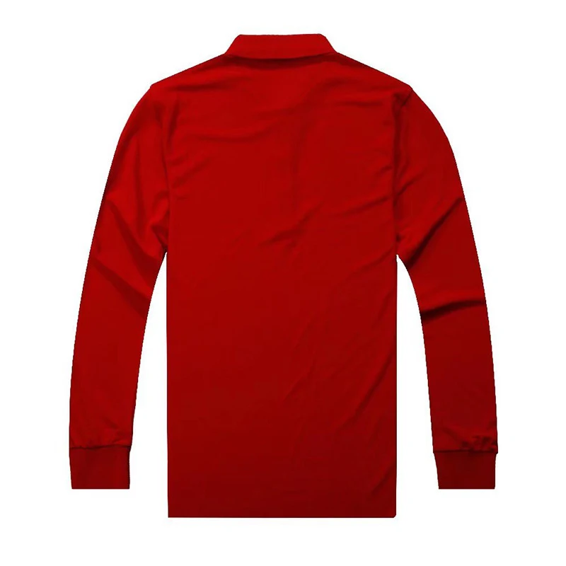 Title 42, Camisa polo masculina de manga longa, solta, re...