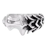 Anel Articulado Vintage Punk 925 Prata Europeu Americano Masculino Design Exclusivo Joia para Homens Sofisticados — foto 2