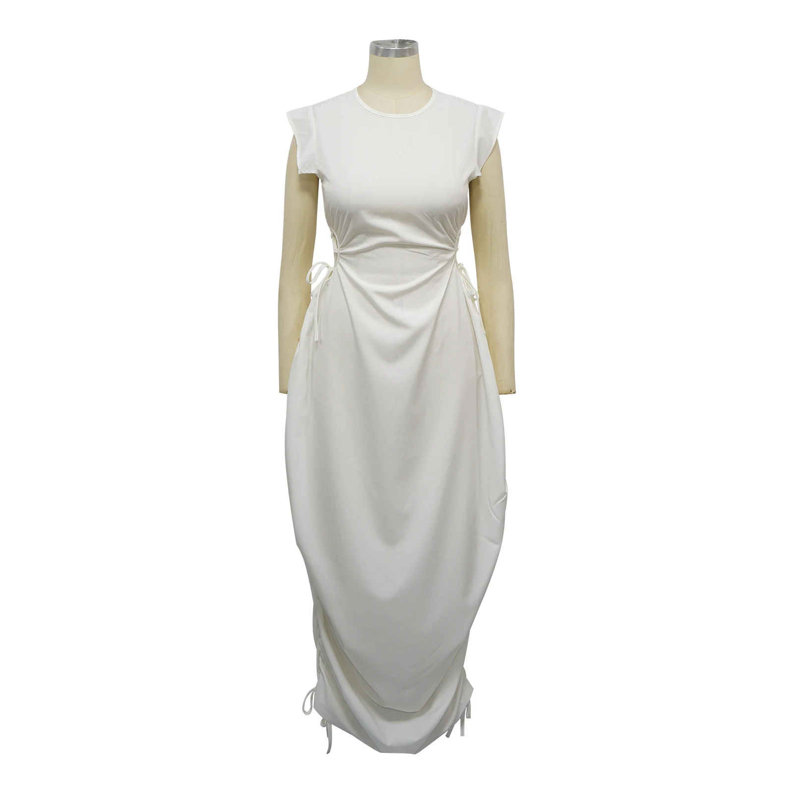 Title 29, Womens Clothing Round Neck Waist Trimming Bud ...