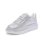 Dames Sportschoenen Wit Glans met Strass – Stijlvolle en Comfortabele Schoenen voor Sportieve Activiteiten, die een vleugje glamour toevoegen — foto 6