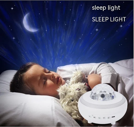 Title 2, Lampe LED vagues deau course de chevaux, Bluet...