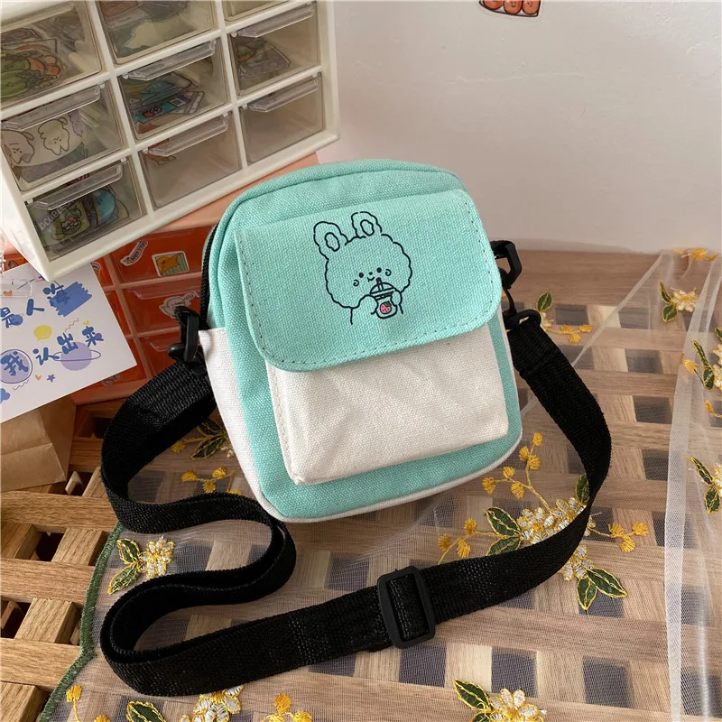 Title 5, Bolso de lona casual para mujer, pequeño y ador...