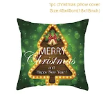 Leisure Christmas linen pillowcase for sofa decoration. Enhance your living space with this festive and comfortable pill — photo 40