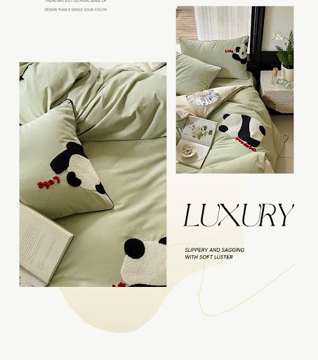 Title 4, Cartoon Cute Style Cotton Sanding Duvet Cover B...