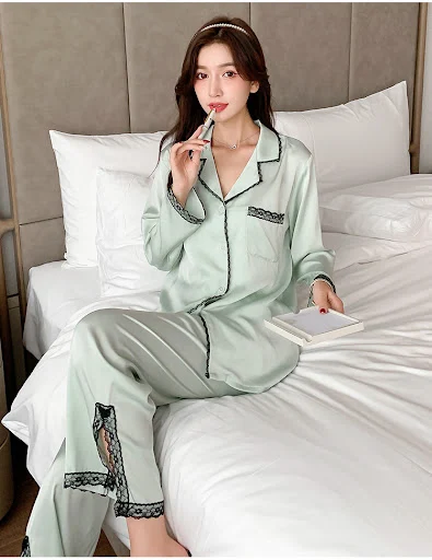 Title 4, Lace Split Ladies Homewear Autumn And Winter