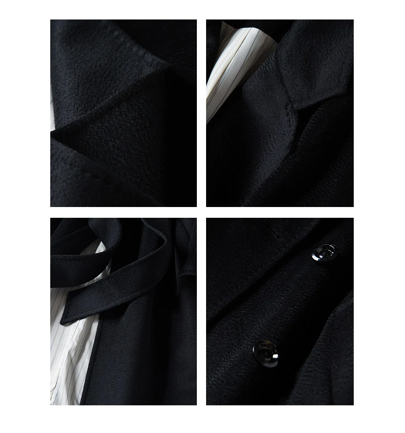 Cashmere water ripple raglan sleeve commuting coat – Luxurious comfort and style for everyday wear, perfect for work com — photo 4