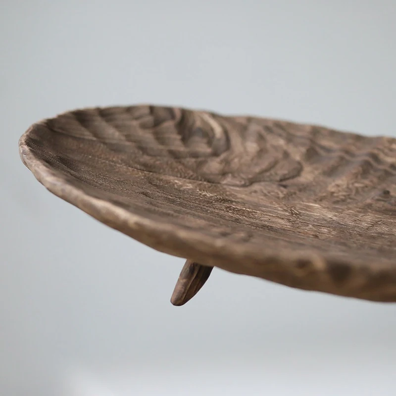 Title 3, Solid Wood Fruit Decorative Large Wooden Tray E...