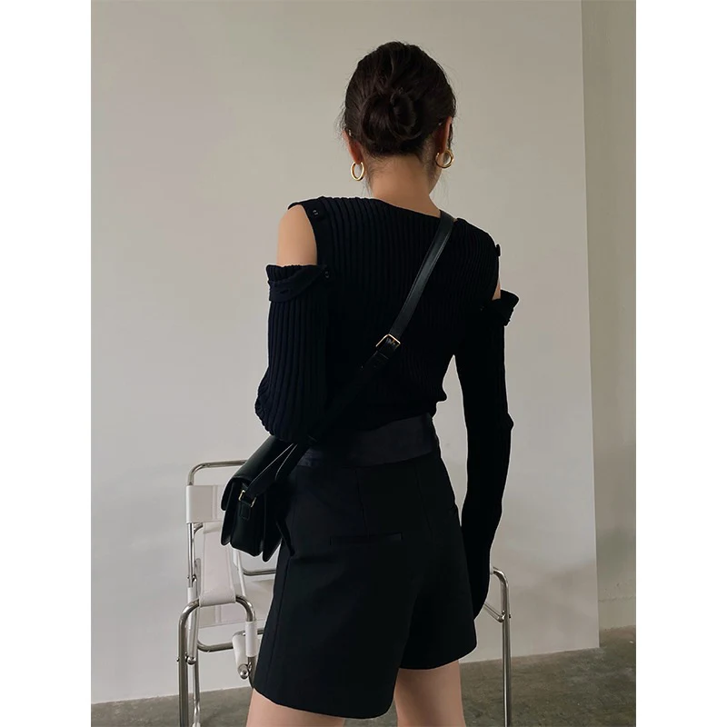 Title 7, Womens Solid Color Knitted Suits With A Variet...